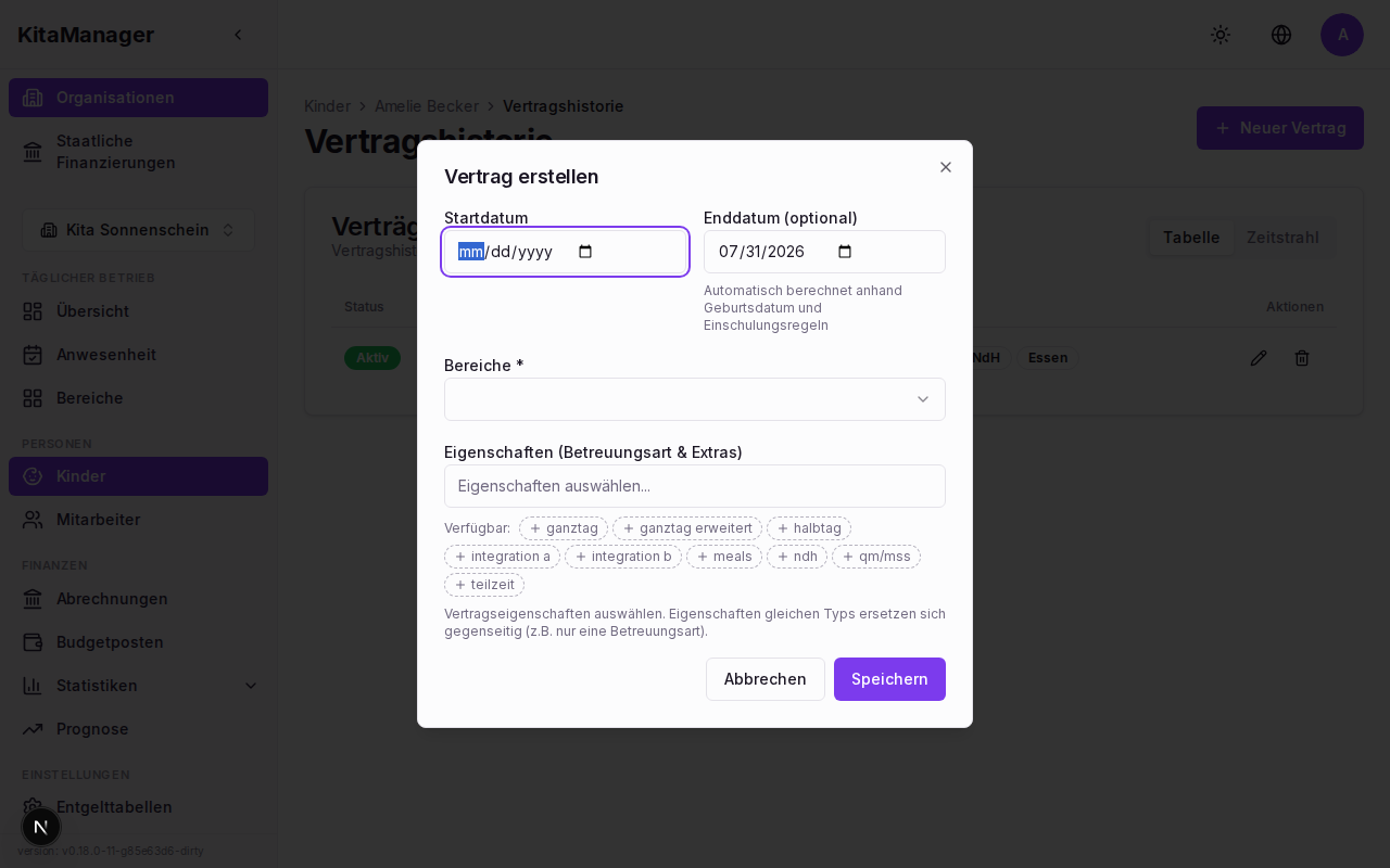 Betreuungsvertrag erstellen