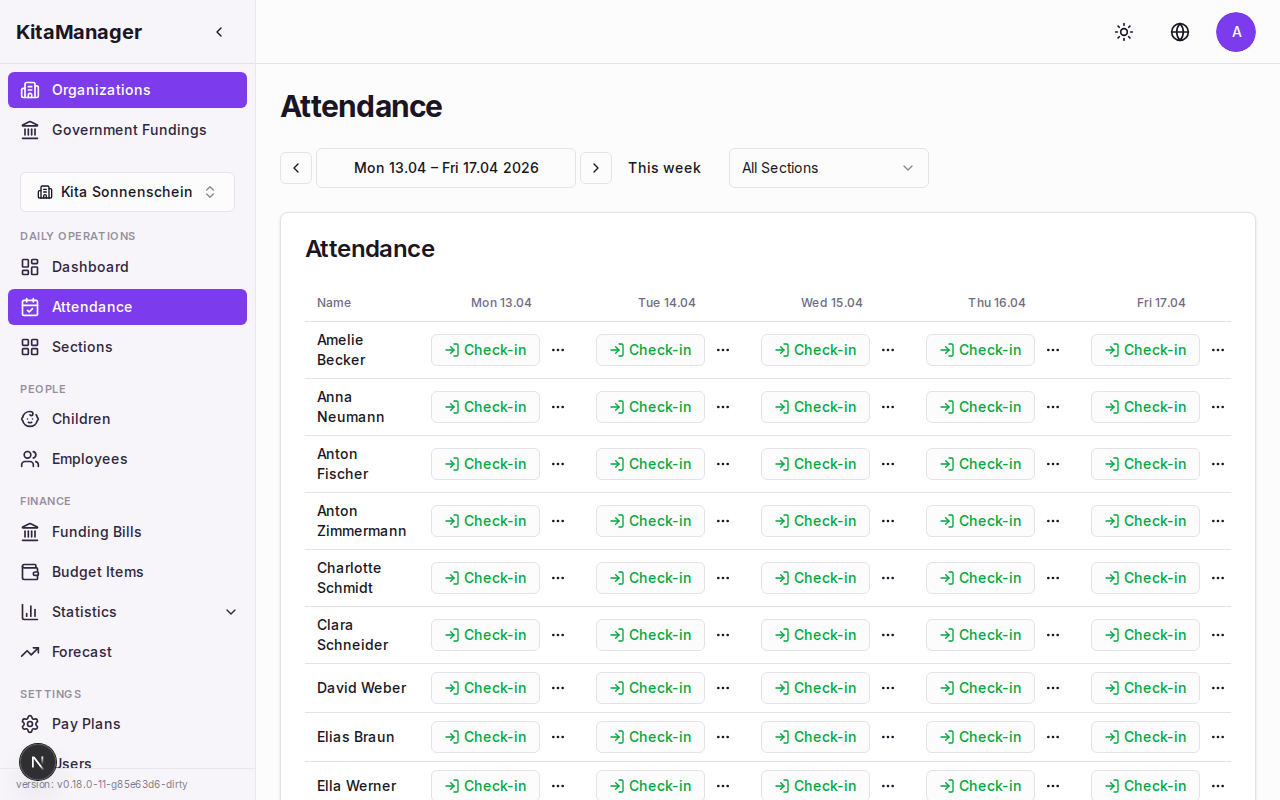 Attendance tracking